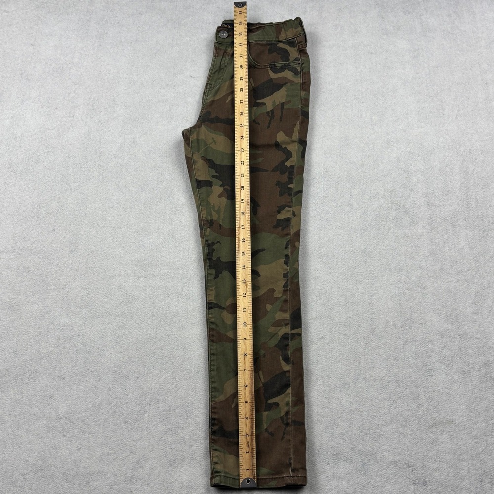 Polo Ralph Lauren Sullivan Slim Pants Boys 12 Green Camo Stretch Twill Chinos - Picture 7 of 15